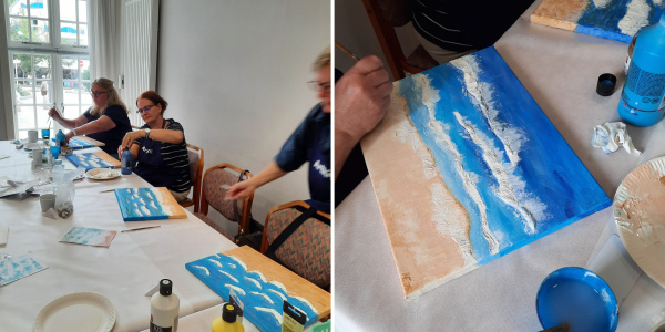 Malen mit Acryl – Wellen am Strand 2025 Malen mit Acryl – Wellen am Strand 2025